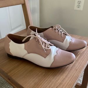 Bubble Gum Pink Oxford Flats